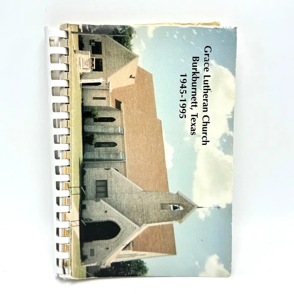 Burkburnett Texas Grace Lutheran Church Cookbook Local Recipes Vintage 90s 1995
